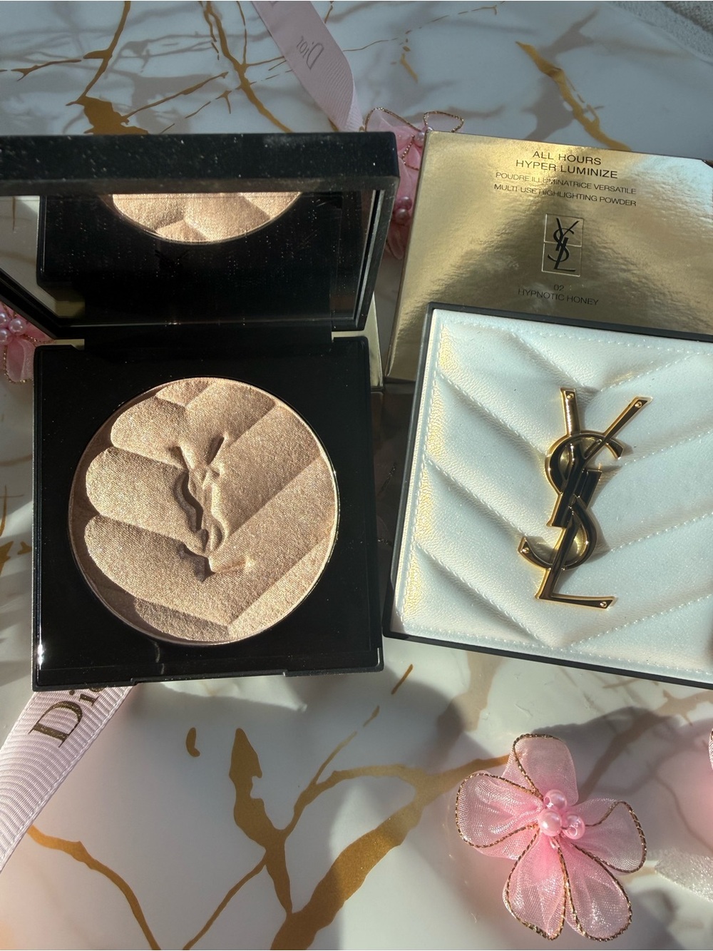 Yves Saint Laurent Highlighter All Hours Hyper-Luminize 02 Hypnotic Honey NIB🌸